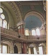 Balcony Of Sofia Synagogue Wood Print