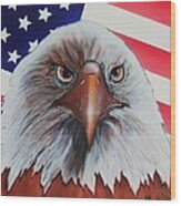 Bald Eagle Wood Print