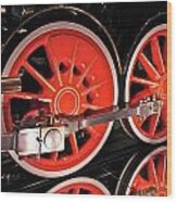 Virginia And Truckee No 13 Baldwin Locomotive Works Philadelphia Engine Wheel Detail Wood Print