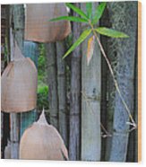 Bamboo Bells Wood Print