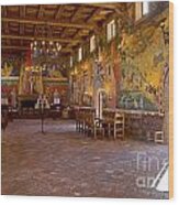 Banquet Hall Castello De Amarosa Wood Print