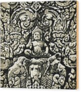 Banteay Srei Carvings 2 Unframed Version Wood Print