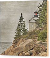 Bass Harbor Head Lighthouse. Acadia National Park Wood Print