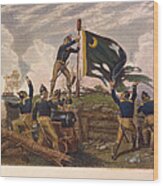Battle Of Fort Moultrie Wood Print