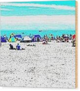 Beach Fun 2 Wood Print