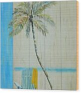 Beach Time Wood Print