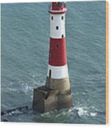 Beachy Head Lighthouse - Sussex - England Wood Print