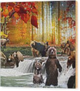 Bear Heaven Wood Print
