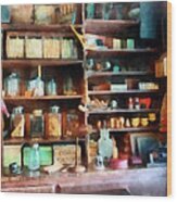 Behind The Counter At The General Store Wood Print