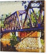 Train Trestle Bridge Wood Print