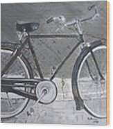 Bicycle In Rome Wood Print