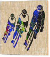 Bicycle Painting Wood Print