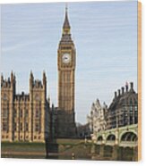 Big Ben At Westminster Wood Print