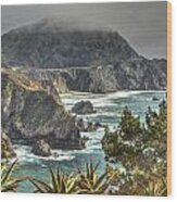 Big Sur Coast And Bixby Bridge Wood Print