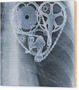 Bike Lover X-ray Wood Print