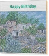 Birthday Card Of Ramni Wood Print