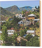 Colorful Houses Bisbee Az - My Kind Of Town Wood Print