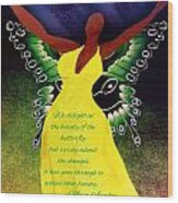 Black Butterfly - Tribute To Maya Angelou Wood Print