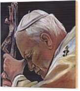 Blessed Pope John Paul Ii  Image 2 Wood Print