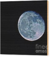 Blue Moon Wood Print