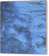 Blue Ocean Abstract Wood Print