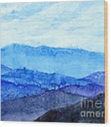 Blue Ridge Mountains Wood Print