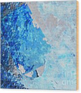 Blue Rust Wood Print