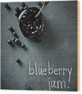 Blueberry Jam Wood Print