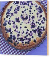 Blueberry Pie Wood Print