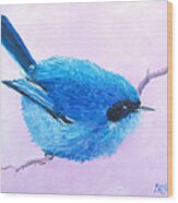 Bluebird Wood Print