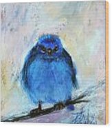 Bluebird Of Unhappiness Wood Print