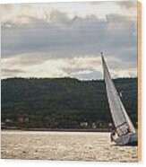 Boating In Tadoussac Wood Print