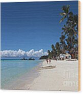 Boracay Beach Wood Print