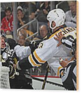 Boston Bruins V Pittsburgh Penguins - Wood Print