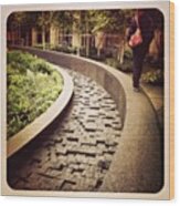 #boston #travel #pattern #walk #bag Wood Print