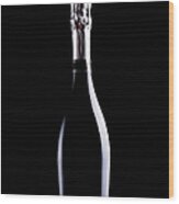 Bottle Of Champagne Wood Print