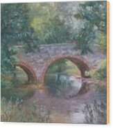 Bridge Over Cocalico Creek Wood Print