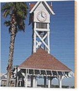 Bridge Street Pier And Clocktower Wood Print