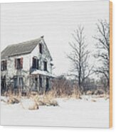 Brighter Days - The Abandoned Farmhouse Of A Serial Killer Wood Print