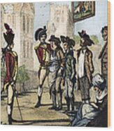 British Army, 1770s Wood Print