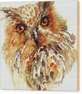 Bronzai The Owl Wood Print