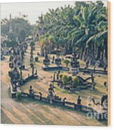 Buddha Park Near Vientiane - Laos Wood Print