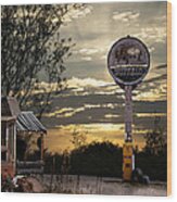 Buffalo Trading Post Wood Print