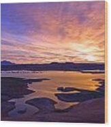 Bullfrog Marina Sunrise Wood Print