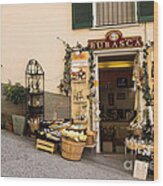 Burasca Shop Of Manarola Wood Print