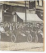 Butte Motorcycle Club 1914 Sepia Tone Wood Print