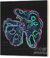 Butterfly Garden 18 - Carnation Wood Print