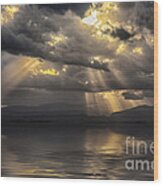 Byron Bay Sunset Wood Print