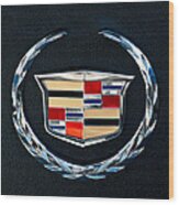 Cadillac Emblem Wood Print