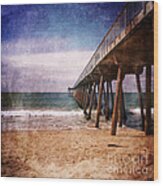 California Pacific Ocean Pier Wood Print